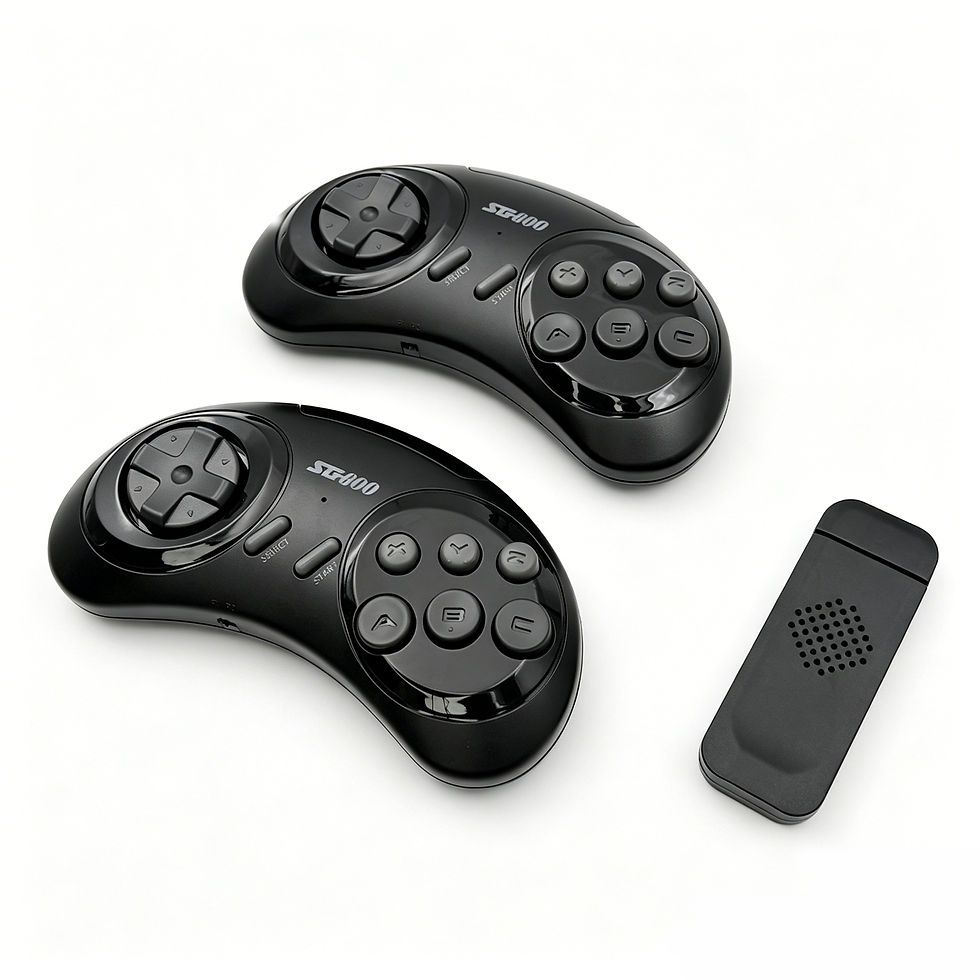 Miniatura: Console Retrô 4K com 5000 Jogos Clássicos — 2 Controles Sem Fio 2.4G