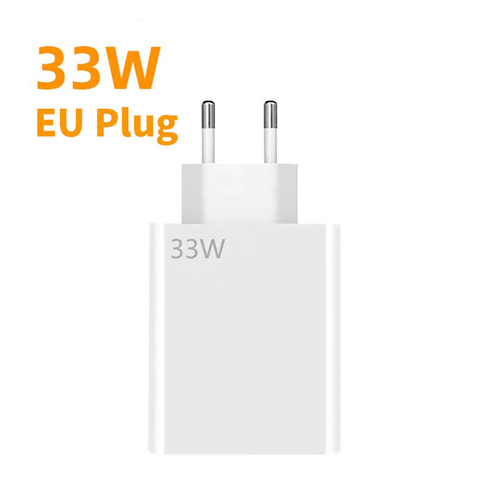 Miniatura: Carregador Rápido 33W com Cabo USB-C 6A — Para Xiaomi, Samsung e iPhone