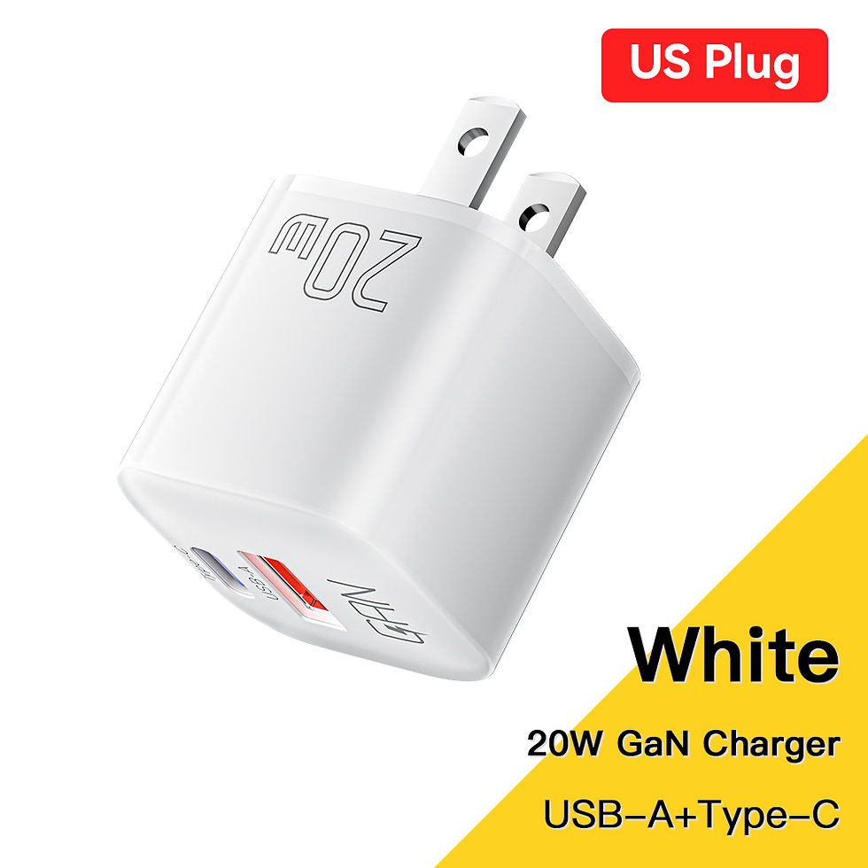 Miniatura: Carregador Essager 20W GaN USB-C — Carga Rápida PD e QC 3.0
