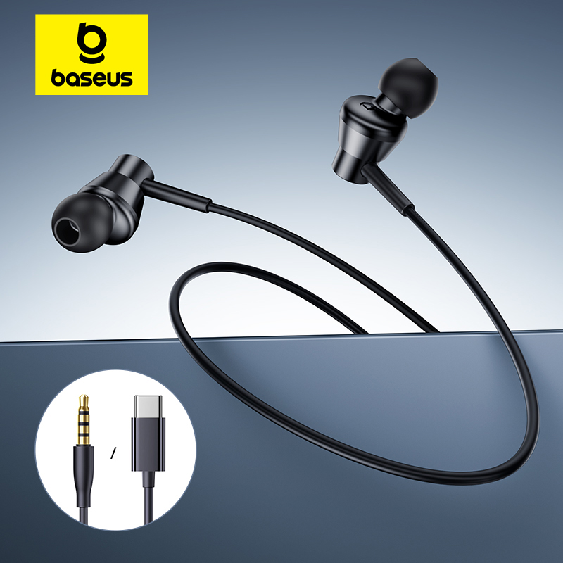 Fone de Ouvido com Fio Baseus Encok CZ1…