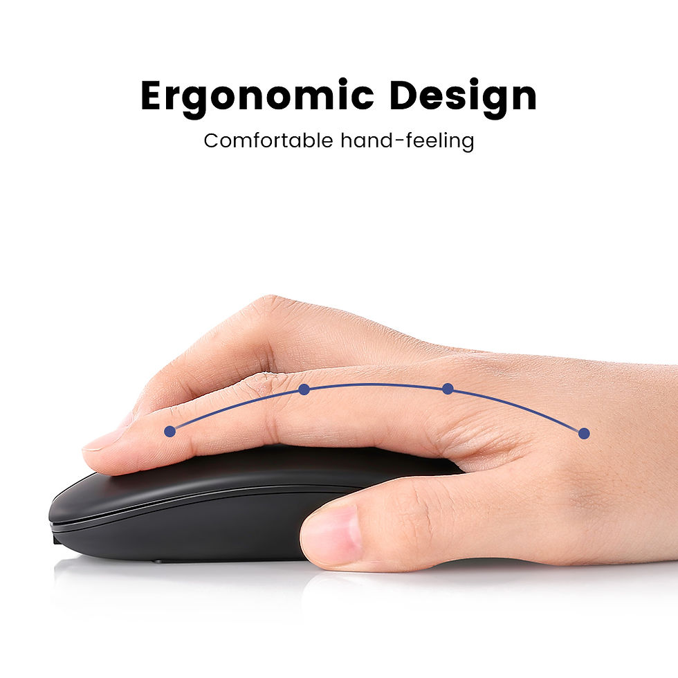 Miniatura: Mouse Sem Fio RGB Dual Mode — Bluetooth e 2.4G, Cliques Silenciosos