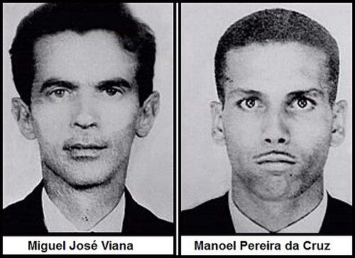 Miguel José Viana and Manuel Pereira da Cruz, the two Brazilian electronics technicians involved in the 1966 Lead Masks Case