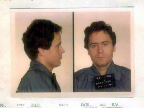 Ted Bundy mugshot taken in Florida in 1980