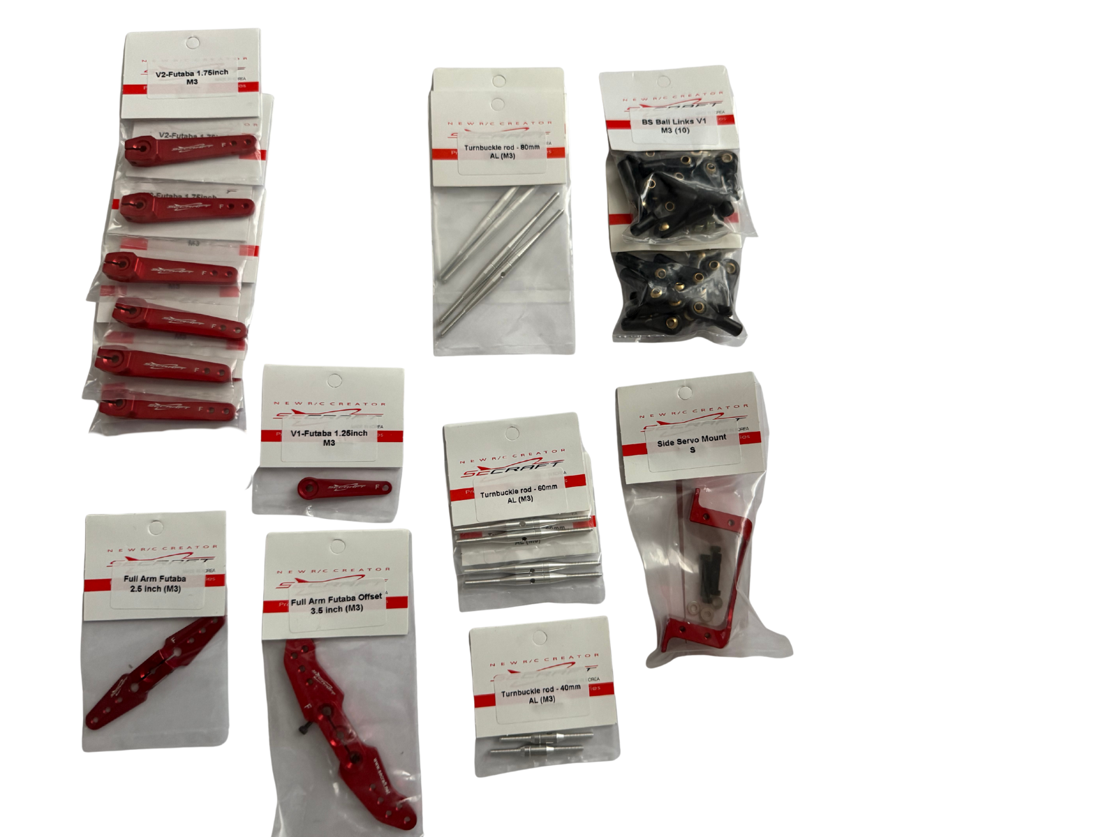 Secraft kit Extra NG35 for FUTABA servos