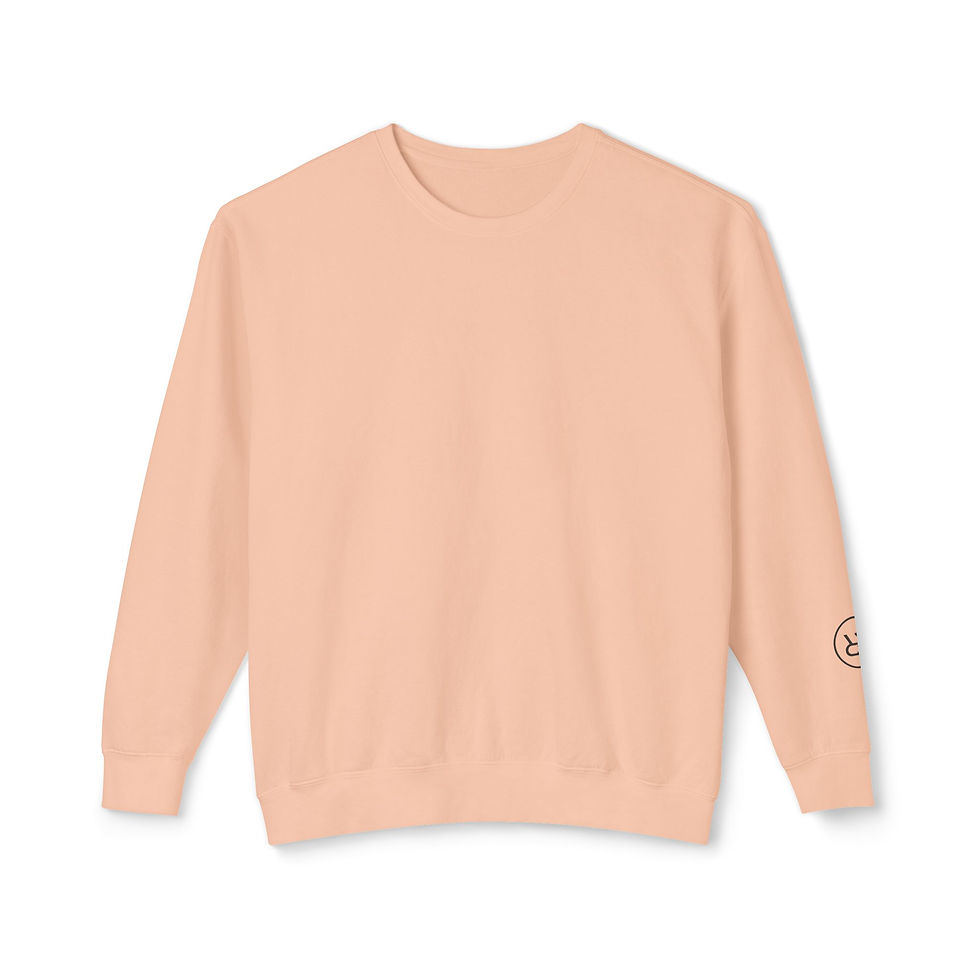 Thumbnail: Unisex Lightweight Crewneck Sweatshirt - Live Well. Move Well.