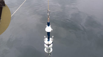 Corer coming off Lake Arnon's water