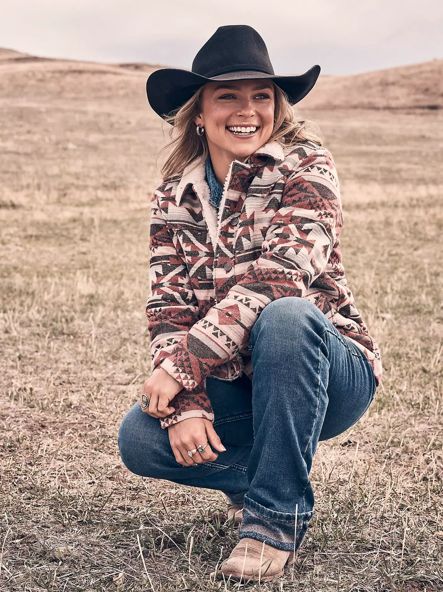 Wrangler Ladies Fleece Lined Mae Boot Cut Jean