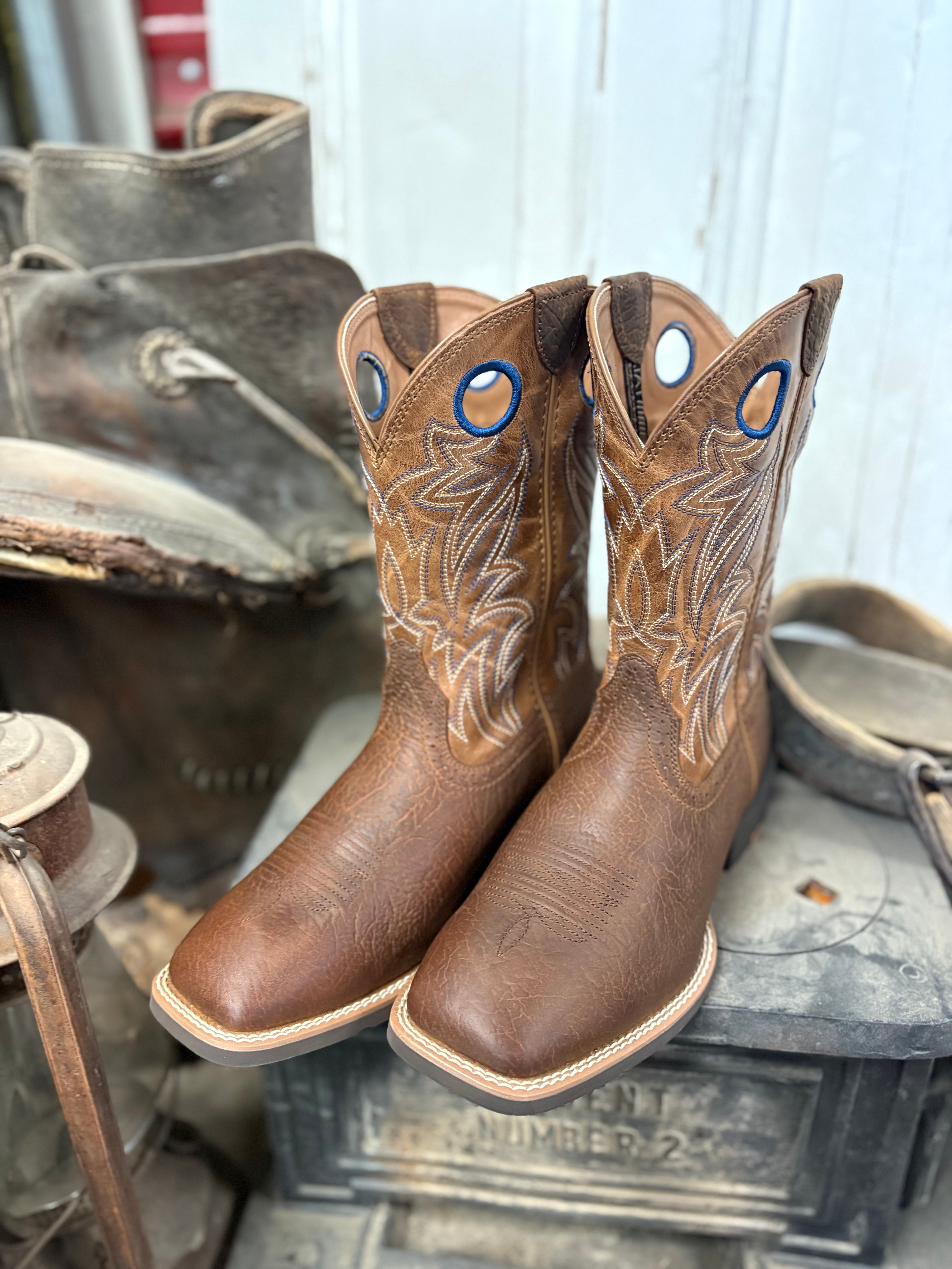 Ariat Men's Sport Sidebet Toasted Grain Cowboy Boot
