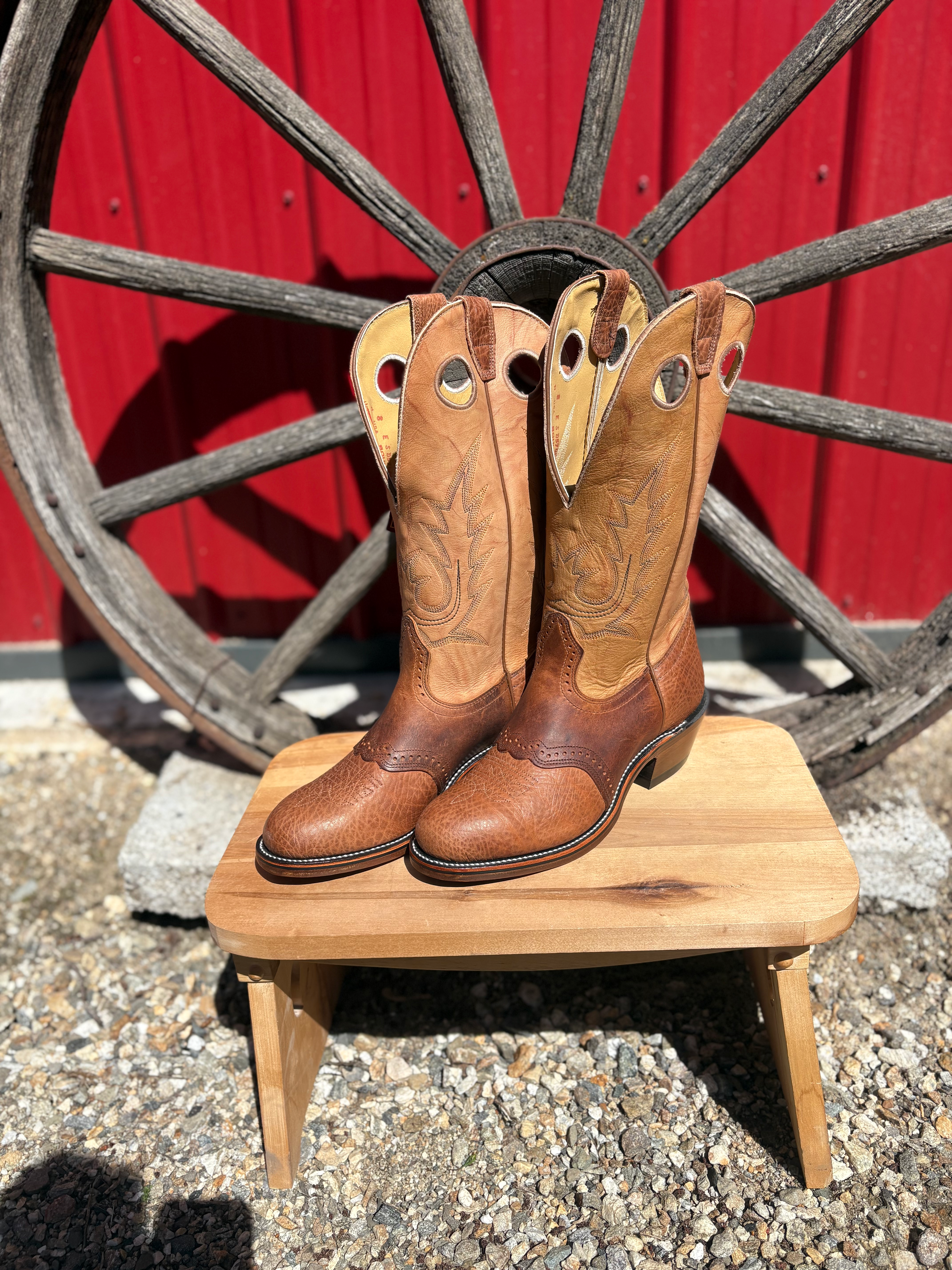 Boulet 2175 Round Toe Buckaroo Boot