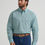 Thumbnail: Wrangler Men's George Strait Teal Print Button Down Western Shirt