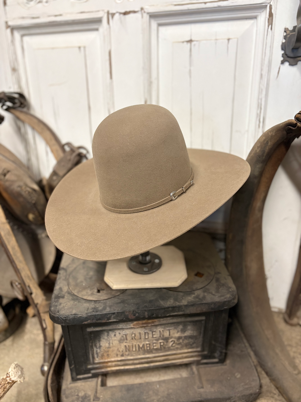 Thumbnail: Rodeo King 7X Pecan Open Crown Felt Hat