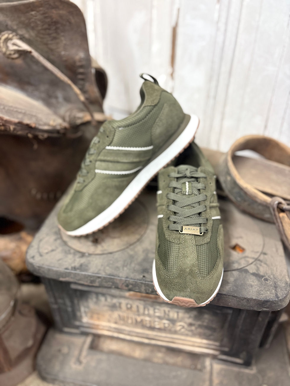 Thumbnail: Ariat Ladies Olive Ranch Runner H20