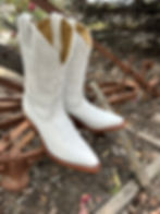 Thumbnail: BOULET BOOT LADIES 10" WHITE SNIP TOE 3912