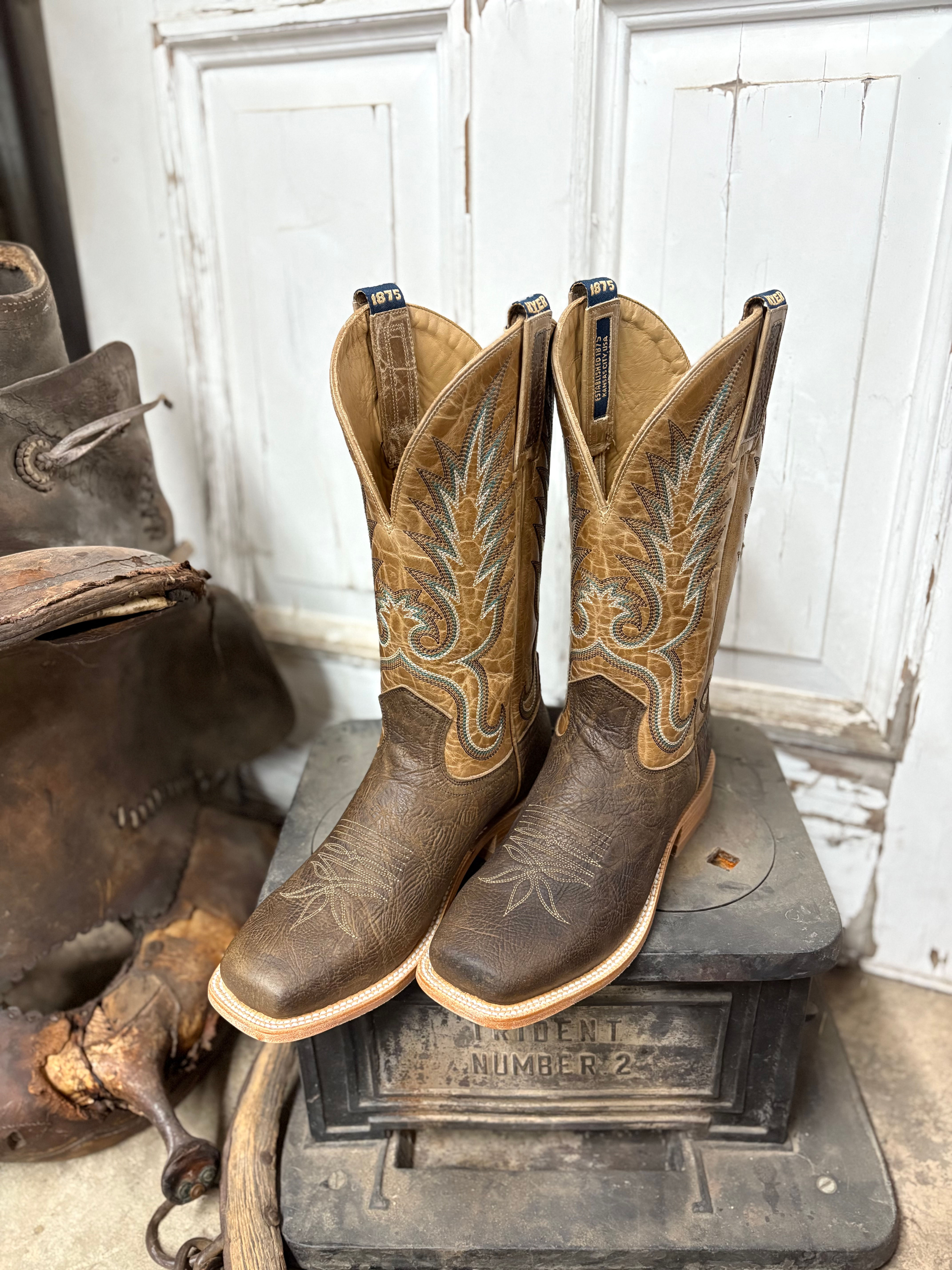 Hyer Men's 13" Kincaid Tan Cowboy Boot HM11043