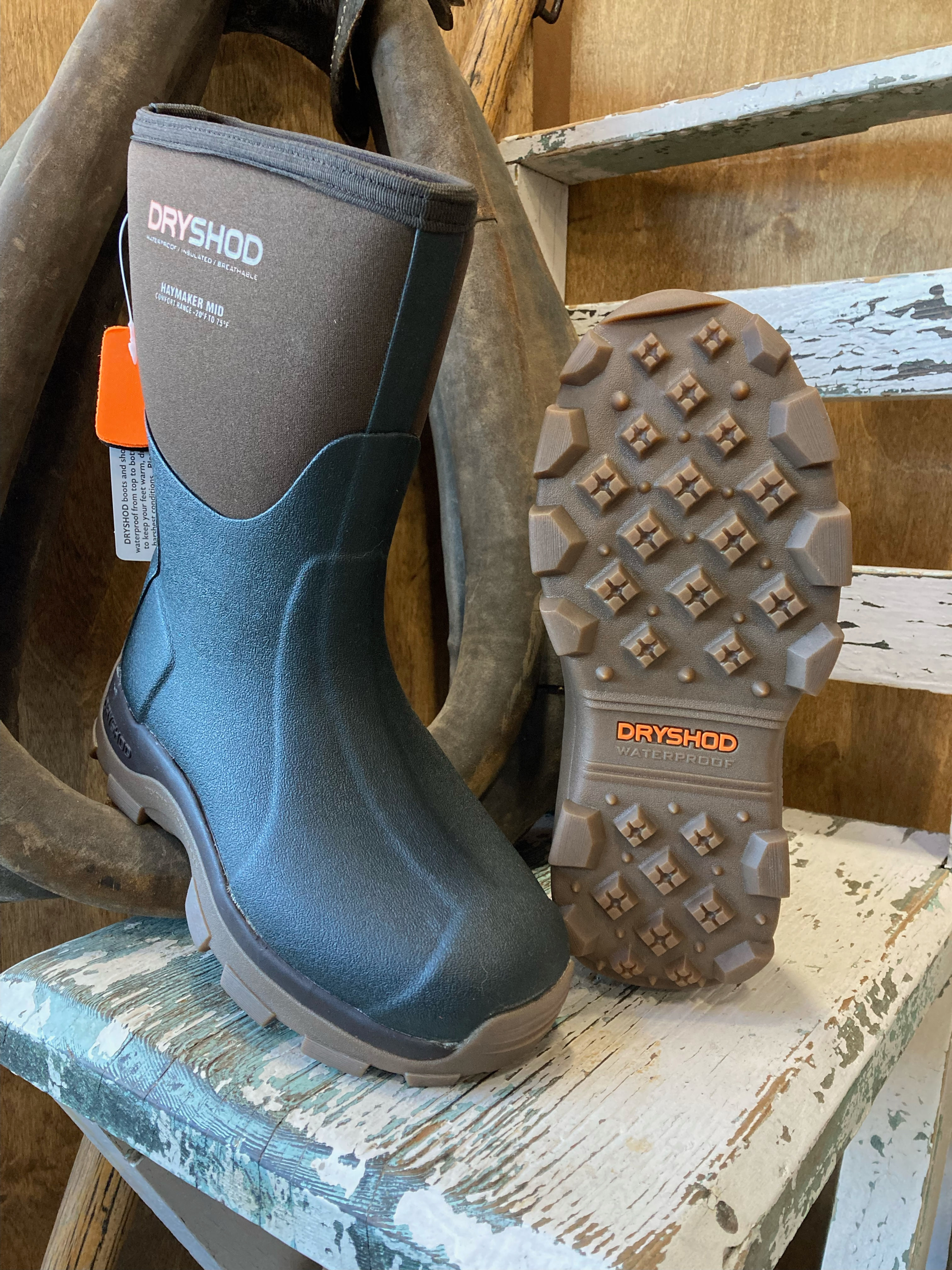 DRYSHOD HAYMAKER MID BROWN BOOT LADIES