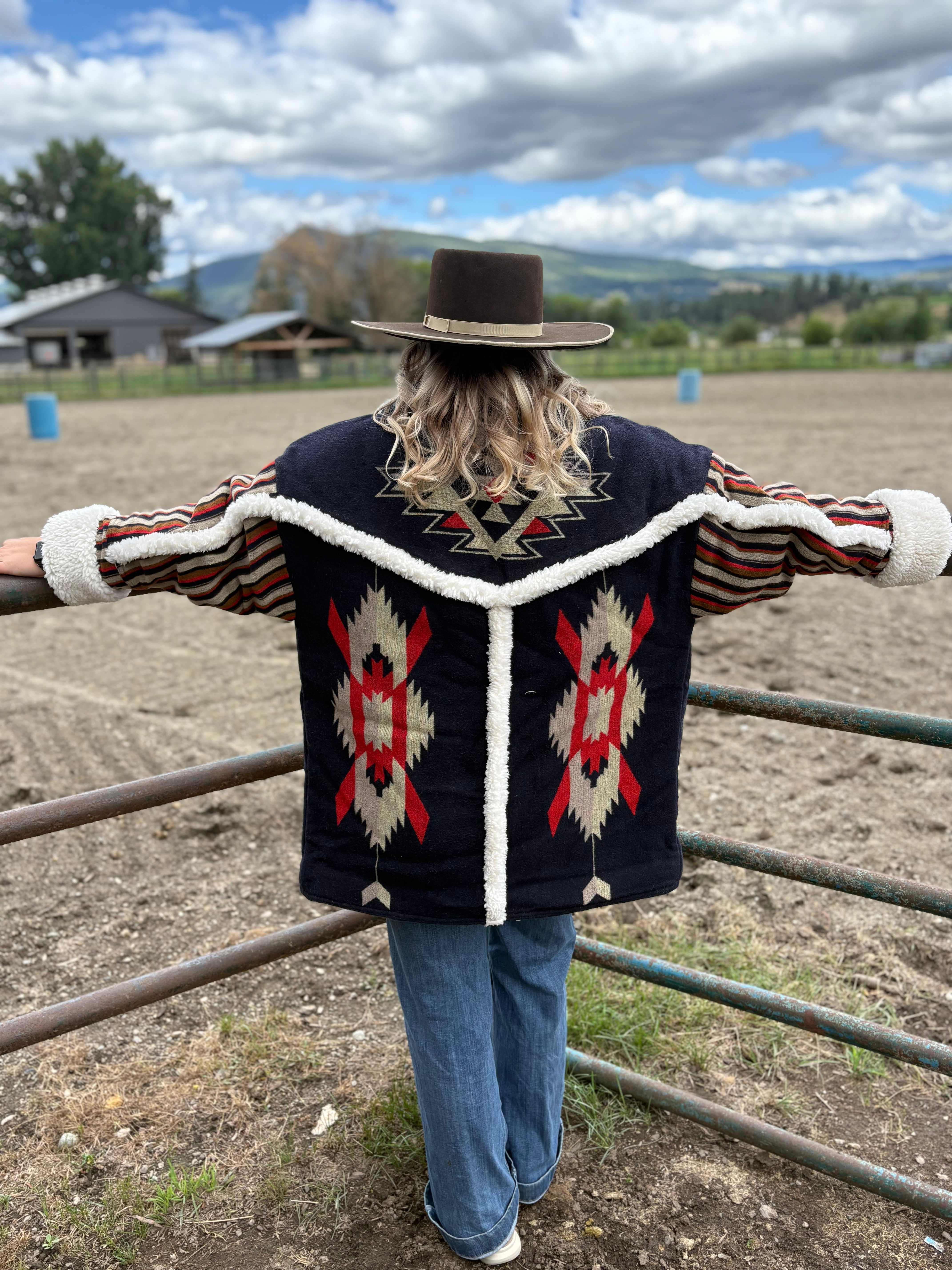 Wrangler Ladies Lainey Wilson Aztec Sherpa Jacket