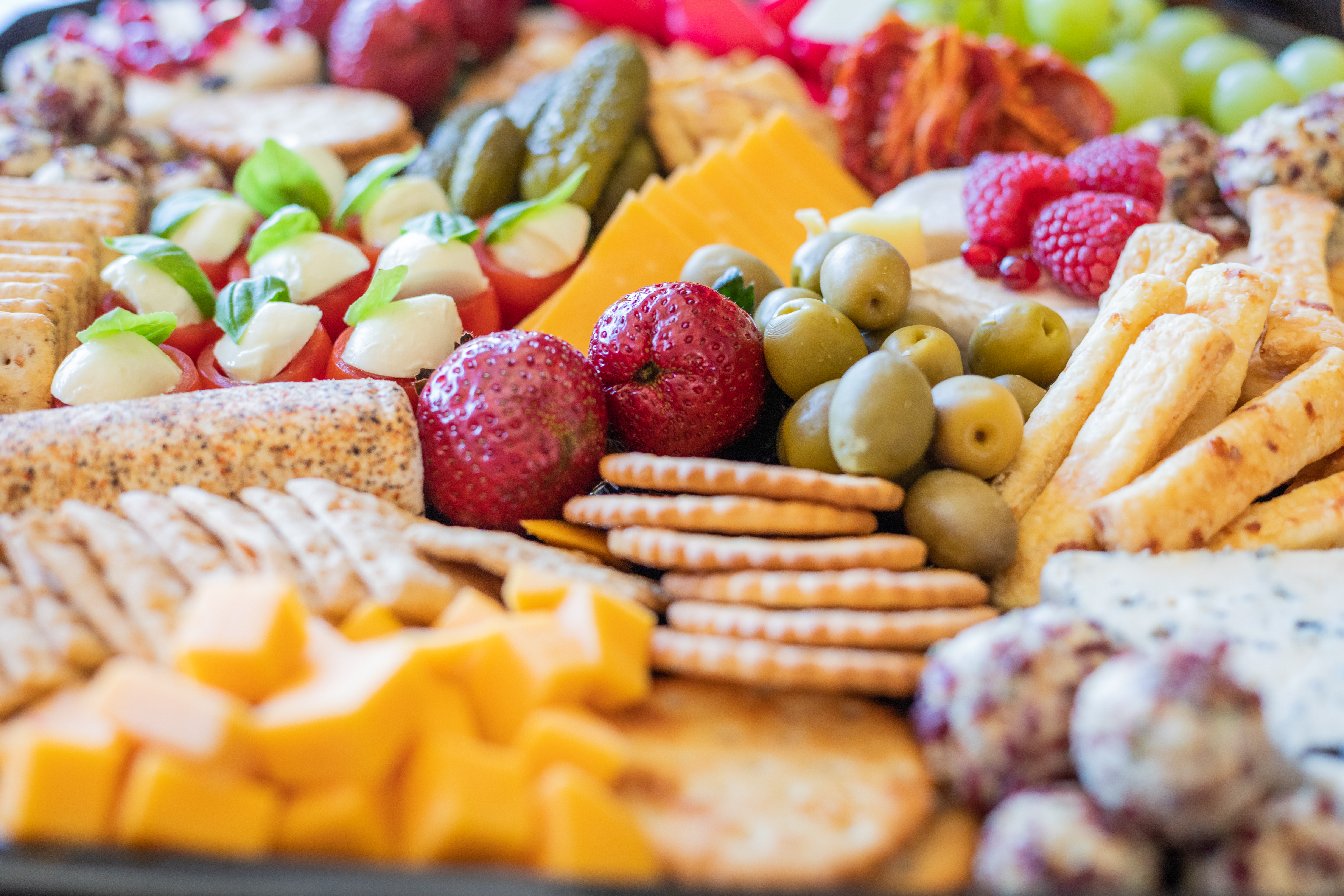 Arranged Food and Objects