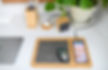 Auden Bamboo Wireless Charging Mouse Pad