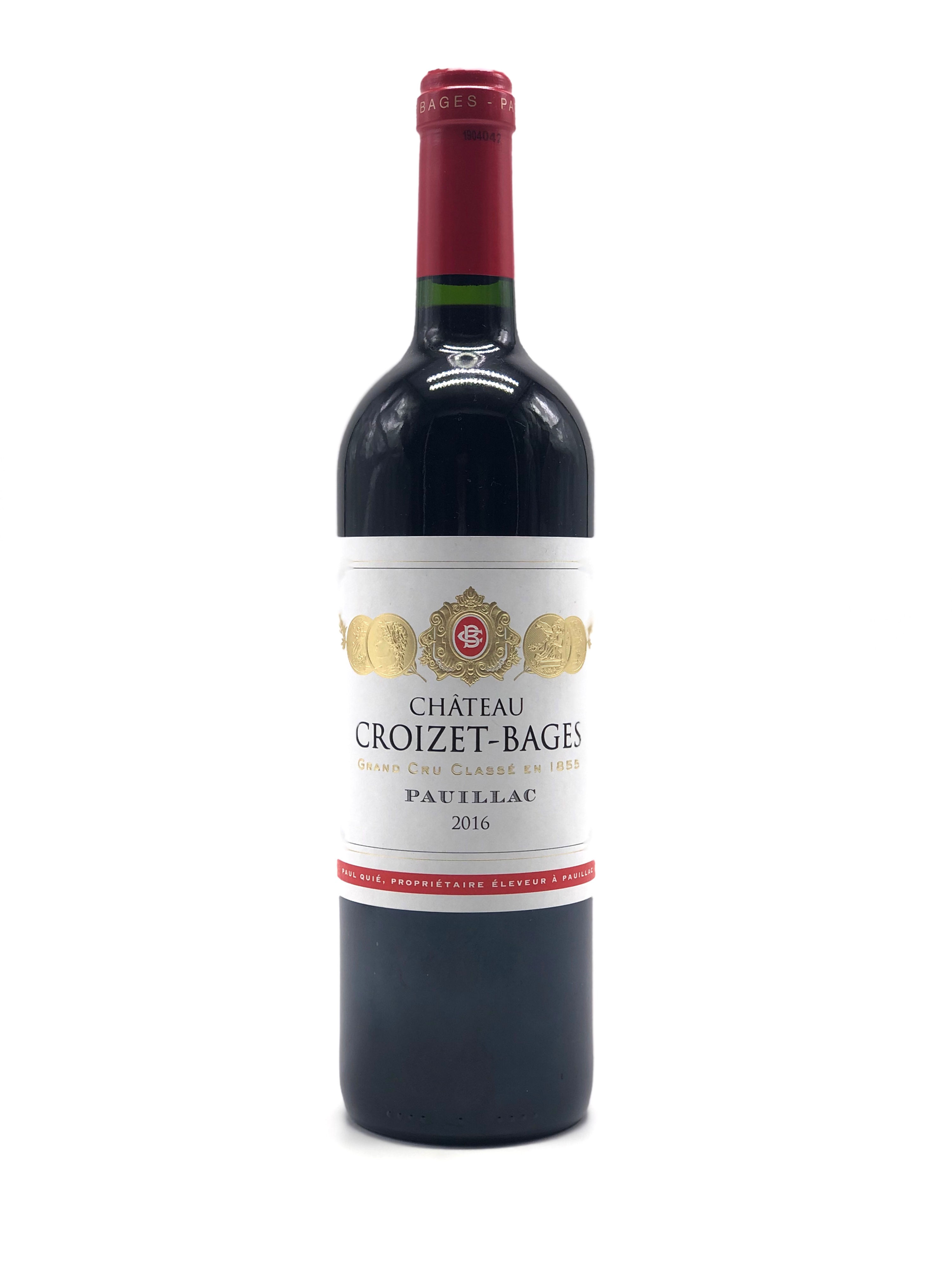 Magnum de 1,5 litres de vin rouge de Pauillac Château Croizet Bages 2016.