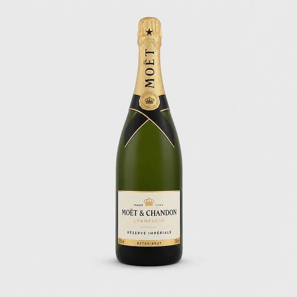Bouteille de Champagne Moët & Chandon Réserve Impériale Extra Brut.
