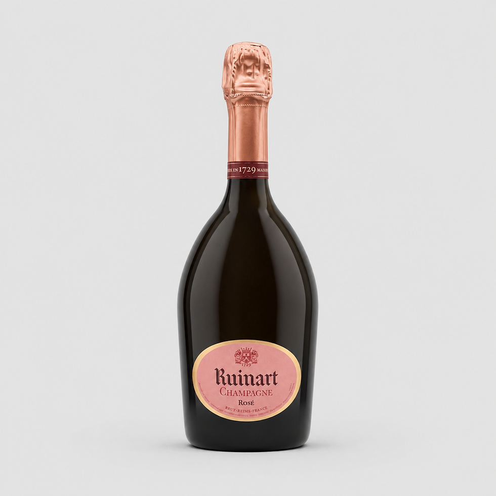 Bouteille de Champagne Ruinart Rosé.