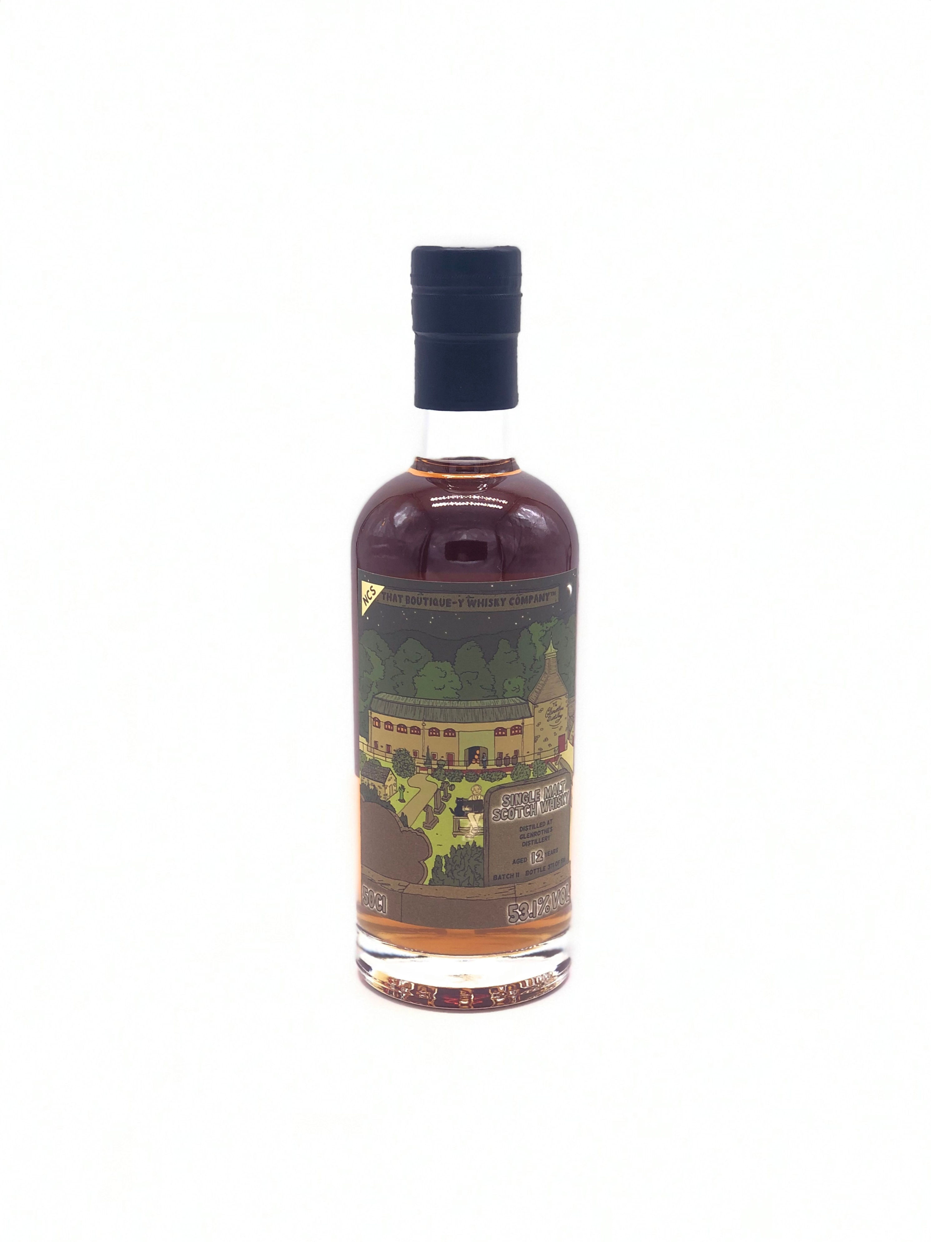 Bouteille de whisky écossais The Glenrothes 12 ans embouteillé par That Boutique-Y Whisky Company.