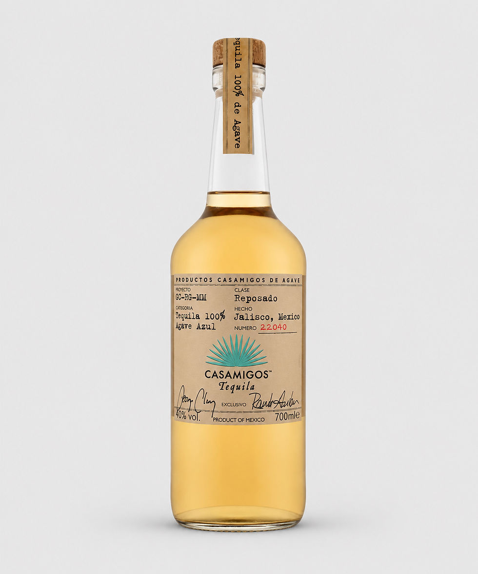 Bouteille de téquila du Mexique Casamigos Reposado.