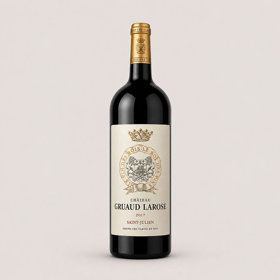 Magnum de vin rouge français du Château Gruaud Larose 2017 en appellation Saint-Julien.