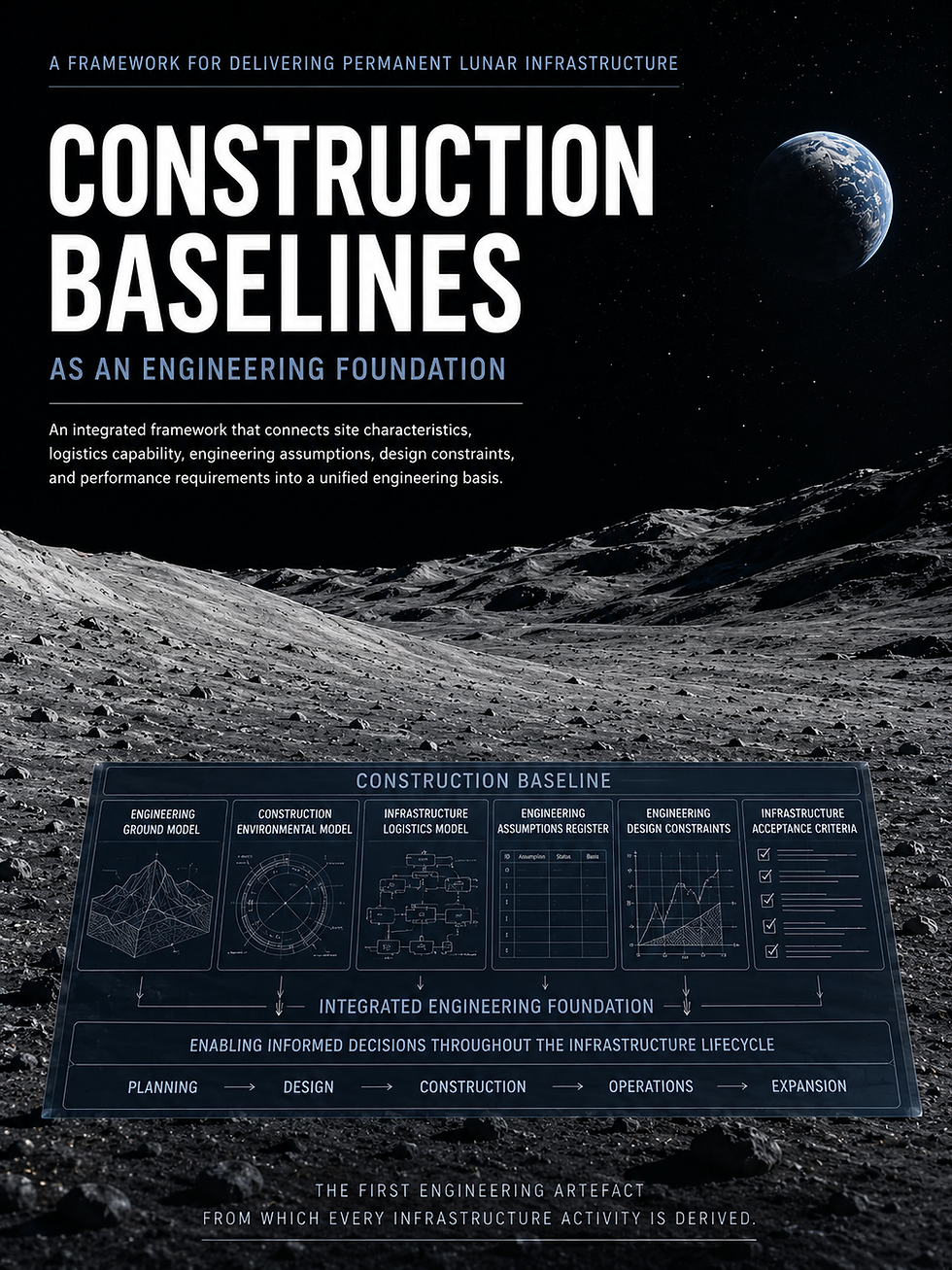 Construction Baselines for Lunar Infrastructure
