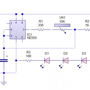 LED intermitente con desvanecimiento