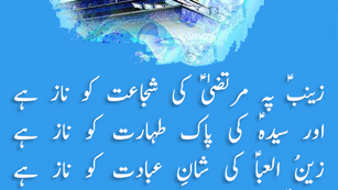 Zainab(as) pe Murtuza(as) ki shuja-at ko naaz hay