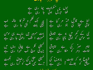 Labon par muskurahat chaa rahi hay