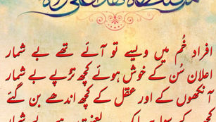 Afrad Khum me waise to aaye thay beshumar