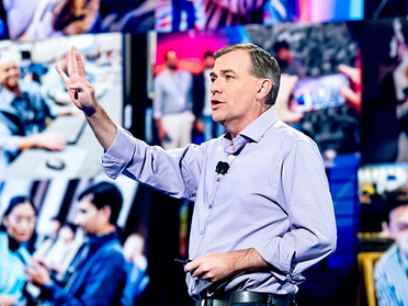 Amazon Web Services CEO Matt Garman delivers a keynote address at the AWS re:Invent conference in Las Vegas on Dec. 2, 2025.