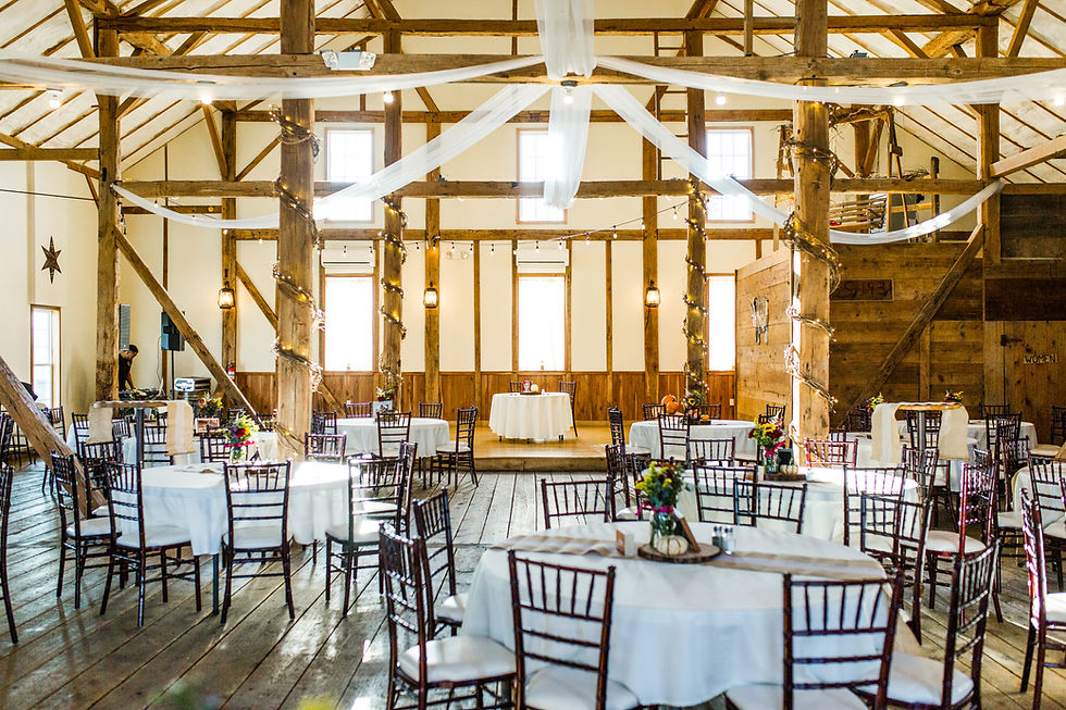 A big hall with chairs and tables