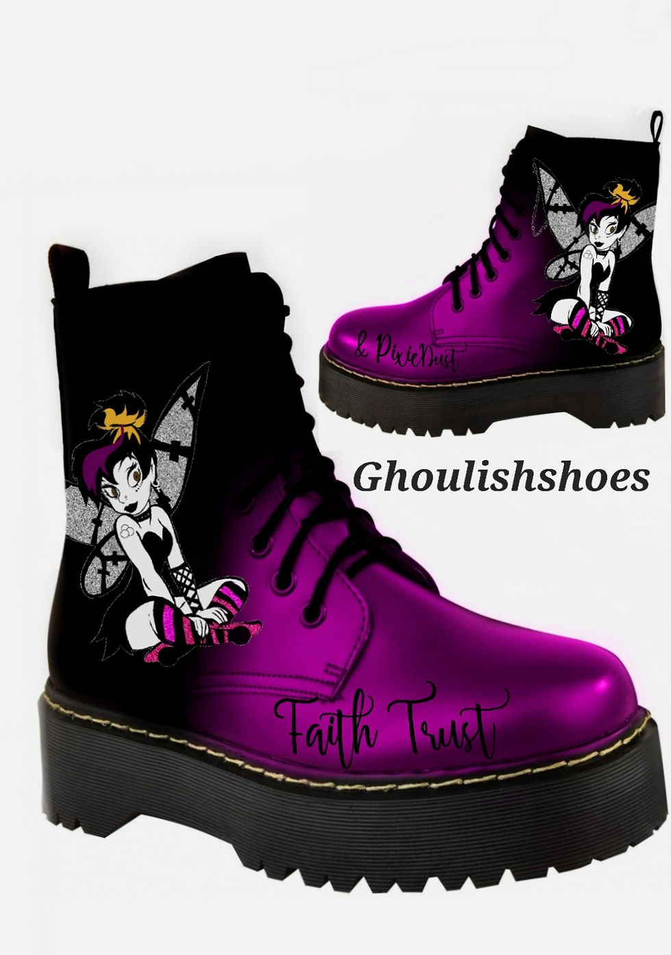 Miniatyrbilde: Alt Tink fairy flat boot 