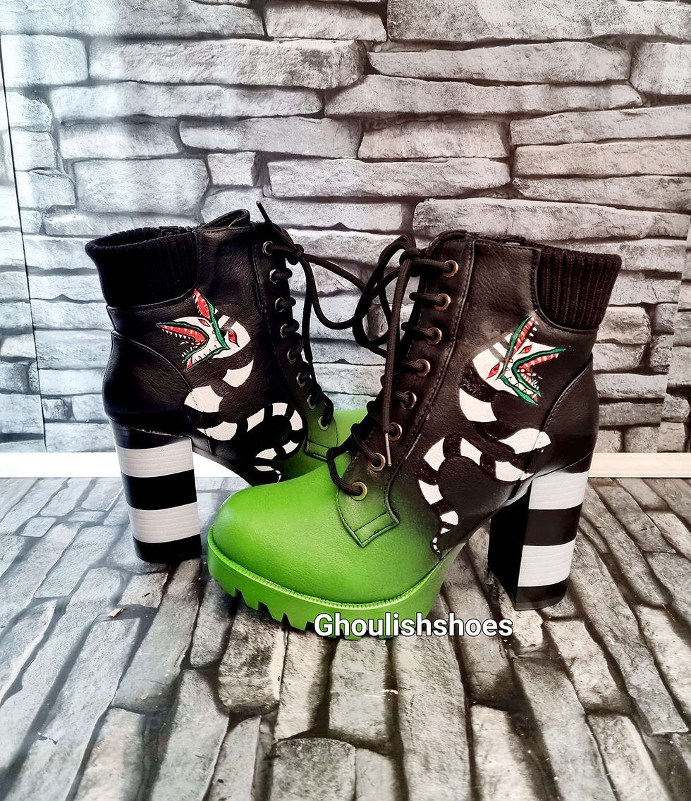 Miniatyrbild: Beetlejuice sandworm heel boots
