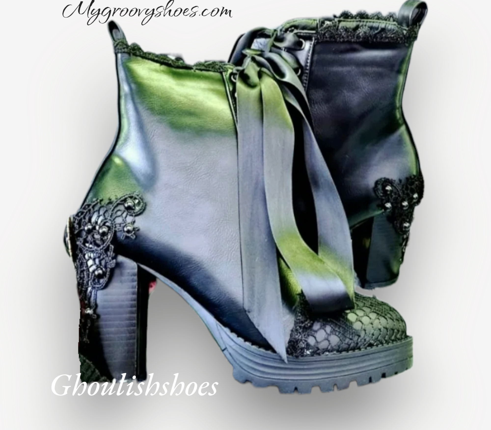 Elegant gothic lace boots choose