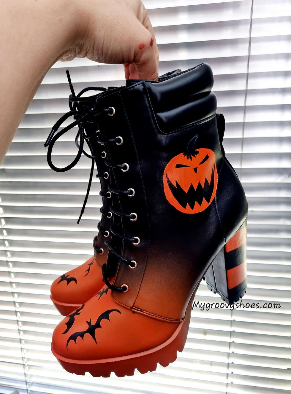 Miniatura: Halloween Pumpkin boots choose