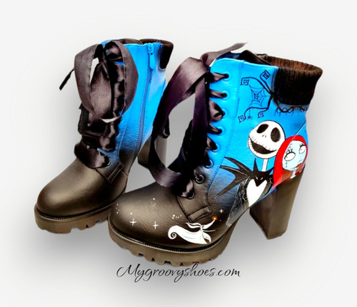 Jack sally and Zero boots choose colour | Ghoulish Shoes