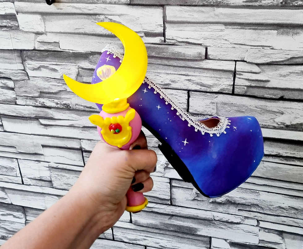 Miniatura: 3d sailormoon lightup wand heels choose
