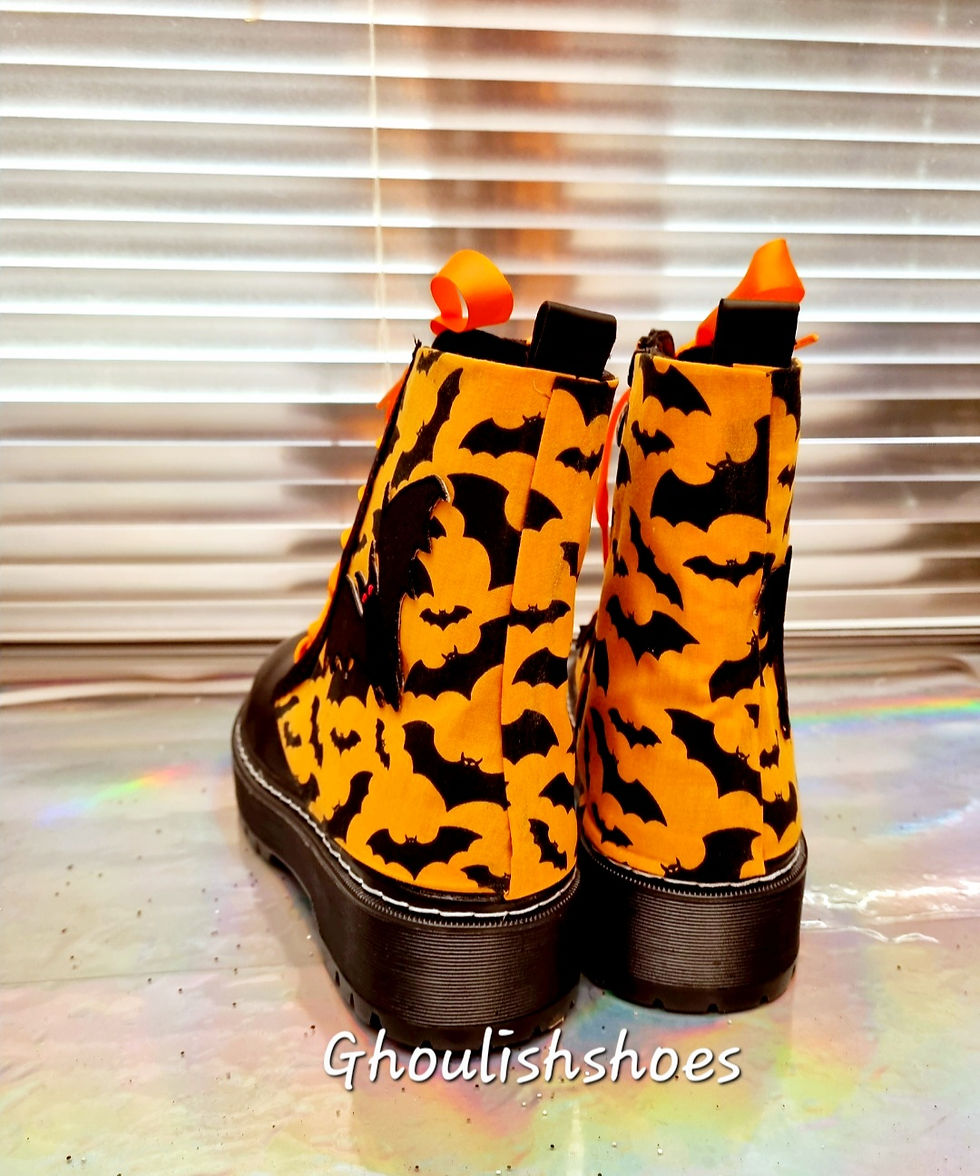 Miniatura: Bat style boots. Doc style. Halloween