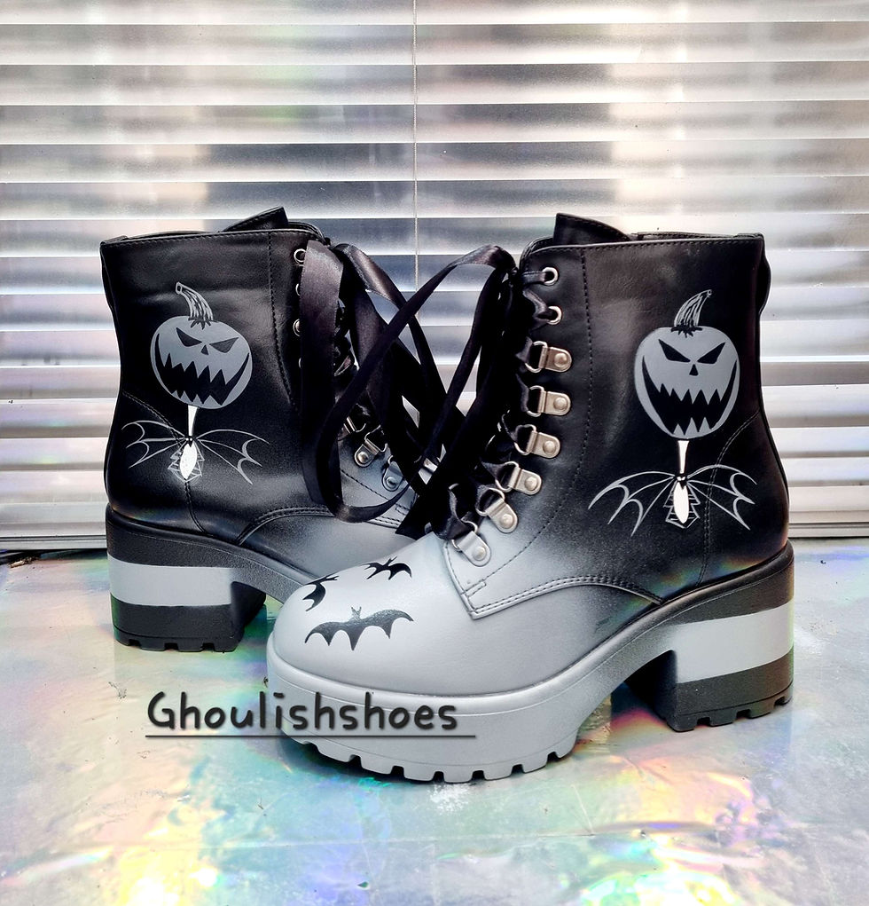 Miniatura: Halloween Pumpkin boots choose