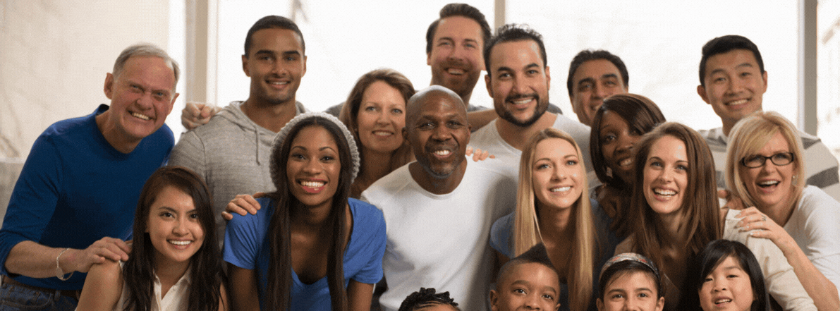 Group of individuals of varying ages, gender, race, contemplating different transition scenarios