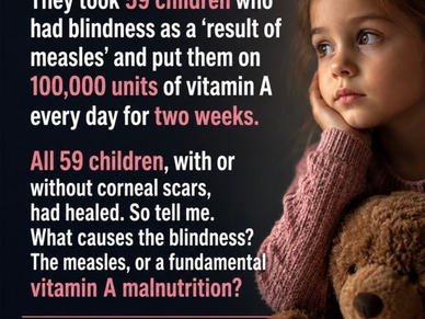 blindness of children cured by vitamin A