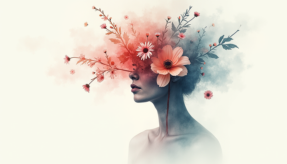 The Beautiful Harmony of Human Anatomy and Flowers in Art