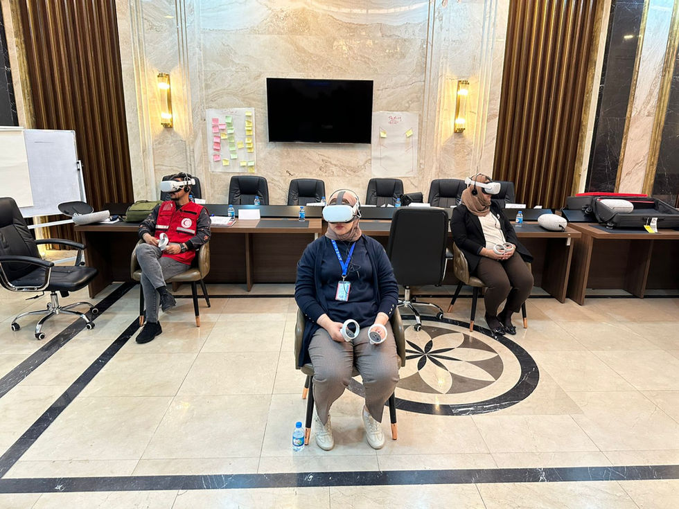 VR Training Red Cross Erbil Iraq Feb 2025