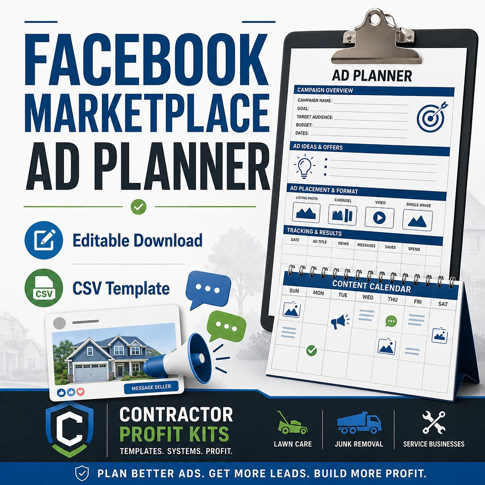 Facebook Marketplace Ad Planner cover