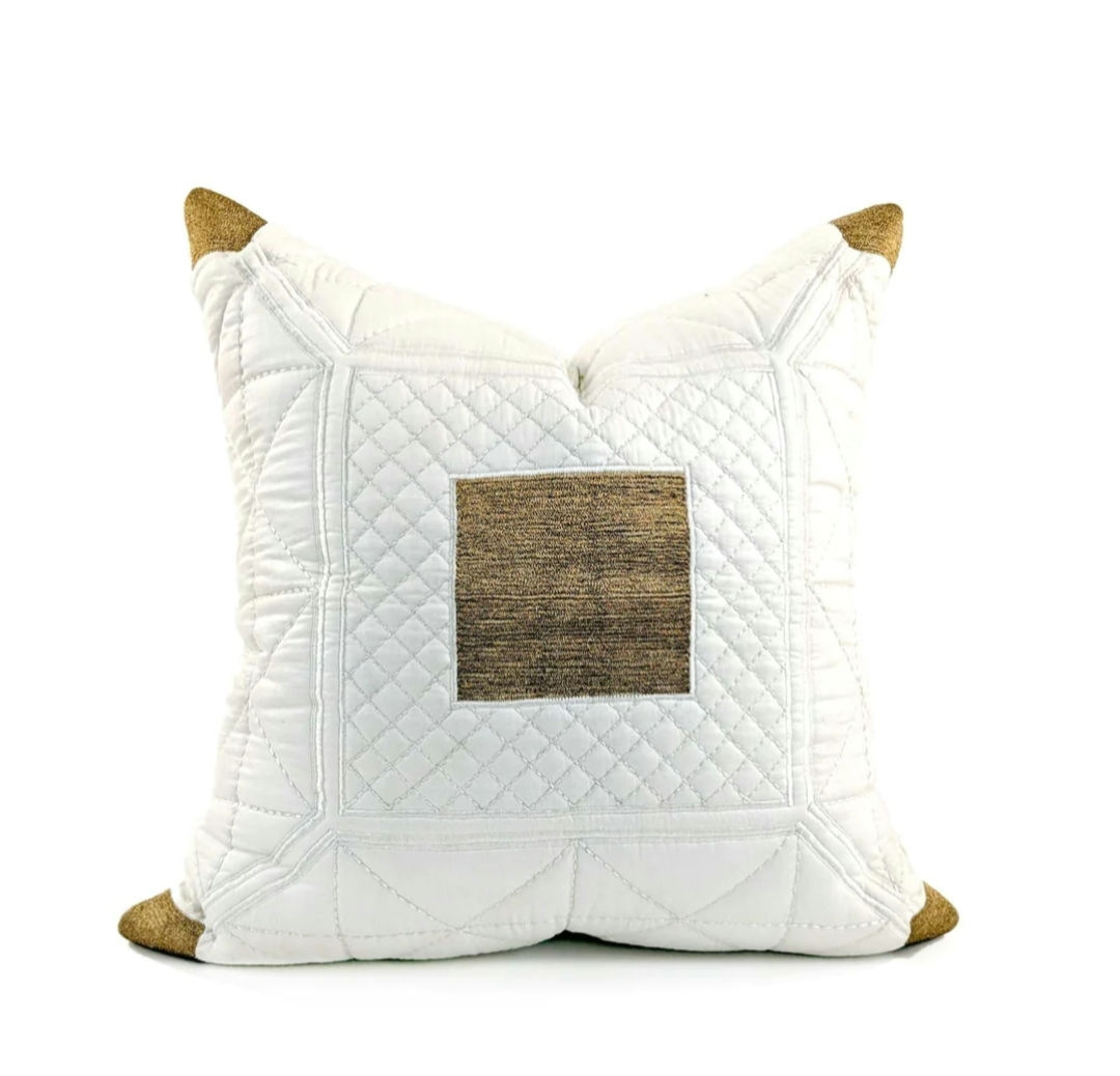 Troy Embroidery Square Lounge Cushion 55 x 55cm