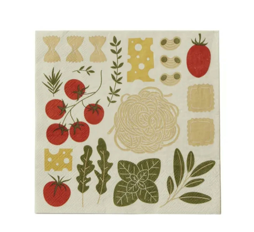 Italian Pasta Night Napkin 